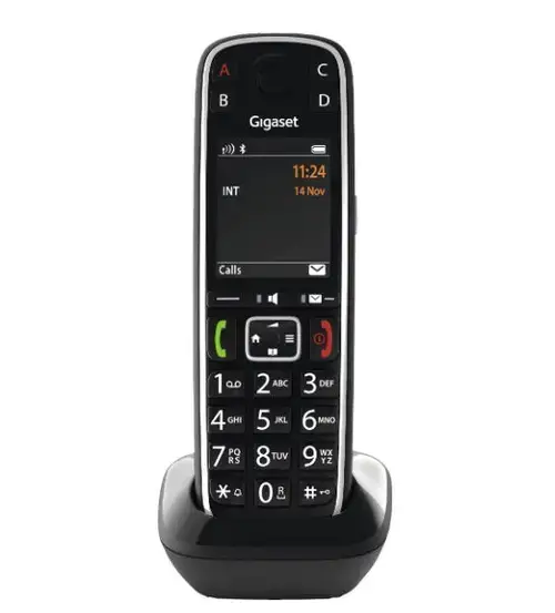 Telefon DECT fara fir Gigaset E720HX, Bluetooth, Hands Free (Gri/Negru)