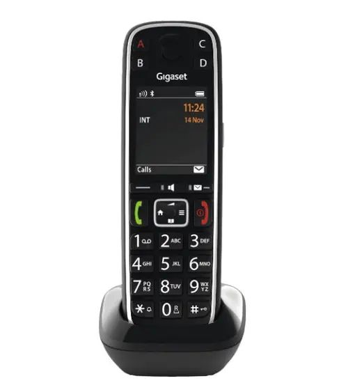 Telefon DECT fara fir Gigaset E720HX, Bluetooth, Hands Free (Gri/Negru)
