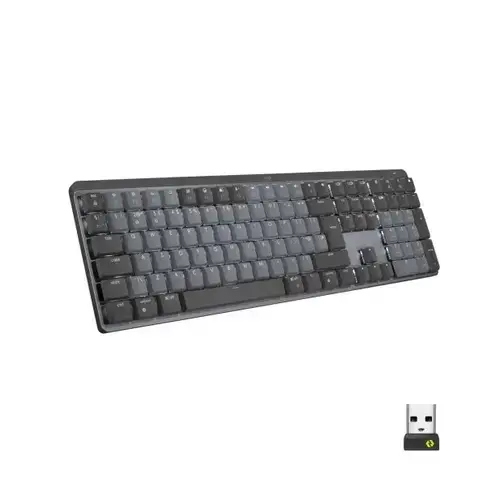 Tastatura Wireless Logitech MX Crisp Click, Logitech, USB, 1500 mAh (Gri)