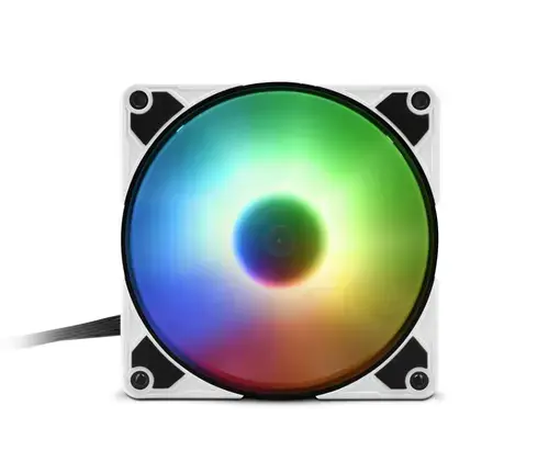 Ventilator Sharkoon Silent Storm, 120mm, PWM, RGB, 400 - 1400rpm (Alb/Negru)