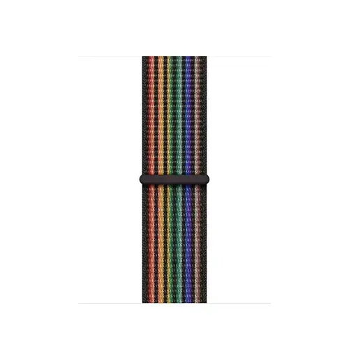 Curea Smartwatch Apple MN6M3ZM/A pentru Watch 41mm, Pride Edition Nike Sport Loop (Multicolor)
