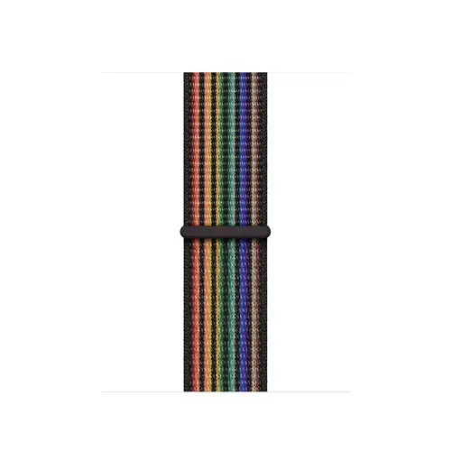 Curea Smartwatch Apple MN6M3ZM/A pentru Watch 41mm, Pride Edition Nike Sport Loop (Multicolor)