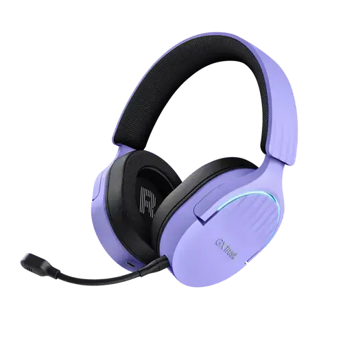 Casti cu microfon Trust GXT 491P Fayzo, USB Wireless/3.5mm jack/Bluetooth (Violet)