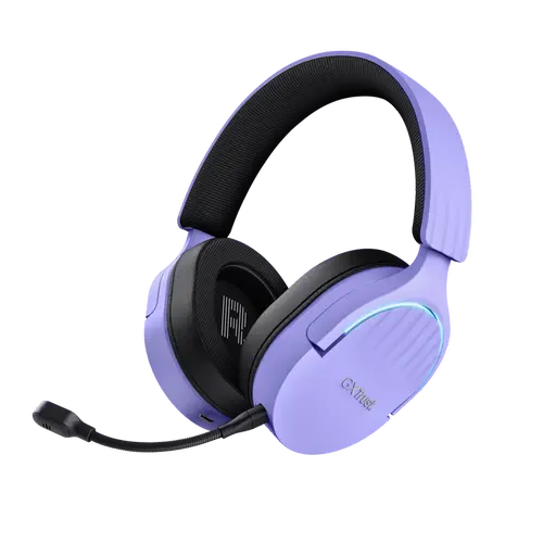 Casti cu microfon Trust GXT 491P Fayzo, USB Wireless/3.5mm jack/Bluetooth (Violet)