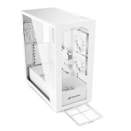 Carcasa Sharkoon Rebel C60 RGB, Middle Tower ATX (Alb)