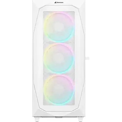 Carcasa computer Sharkoon REV300, Middle Tower, RGB, ATX, E-ATX (Alb)
