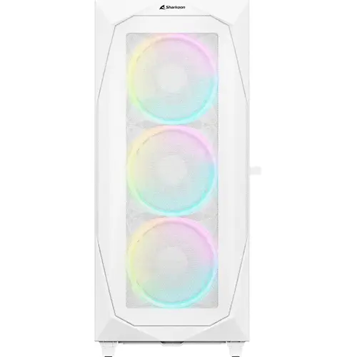Carcasa computer Sharkoon REV300, Middle Tower, RGB, ATX, E-ATX (Alb)