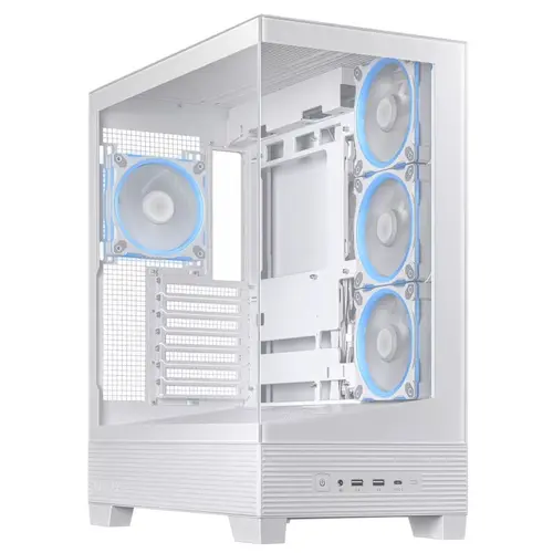 Carcasa ASUS A31 PLUS TG ARGB, Tempered Glass, Middle Tower (Alb)