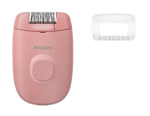 Epilator Philips Seria 2000 BRE227/00, 1 setare de viteza, cap de epilare lavabil, 1 accesoriu (Roz)