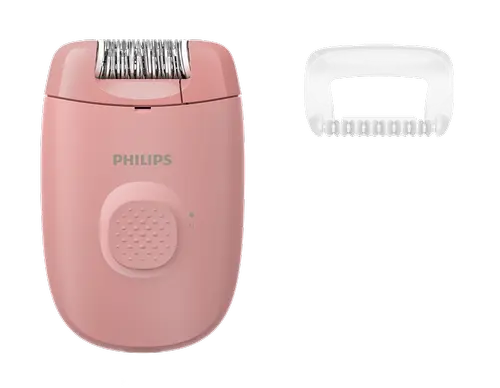 Epilator Philips Seria 2000 BRE227/00, 1 setare de viteza, cap de epilare lavabil, 1 accesoriu (Roz)