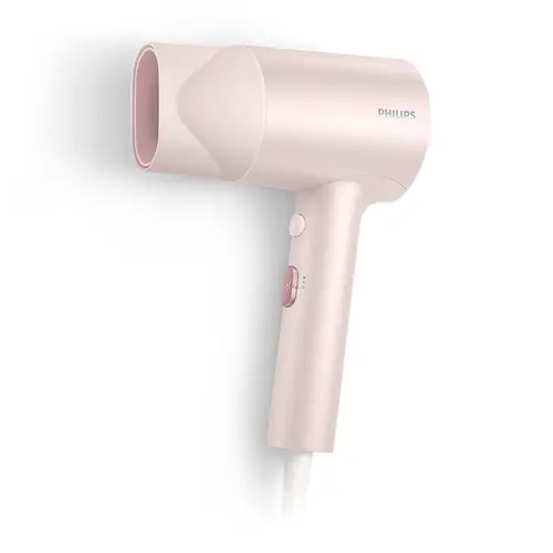 Uscator de par Philips BHD321/50, 1600W, ingrijire cu ioni, 2 setari de viteza, 2 setari de temperatura, cap de coafare (Roz)