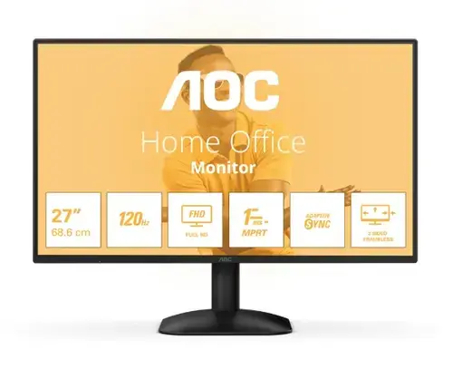 Monitor IPS LED AOC 27inch 27B31H, Full HD (1920 x 1080), VGA, HDMI, 120 Hz, 1 ms (Negru)