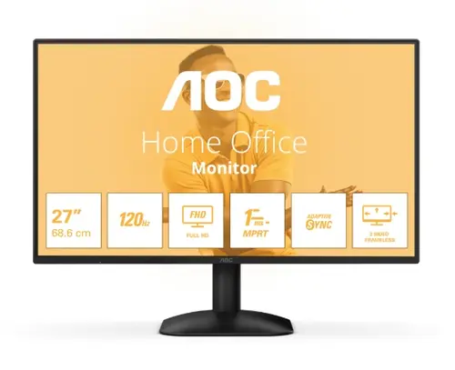 Monitor IPS LED AOC 27inch 27B31H, Full HD (1920 x 1080), VGA, HDMI, 120 Hz, 1 ms (Negru)
