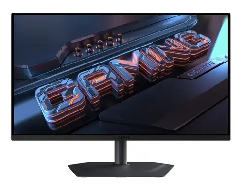 Monitor Gaming QD-OLED GIGABYTE 27inch MO27U2, UHD (3840 x 2160), HDMI, DisplayPort, Pivot, Boxe, 0.03 ms, 240 Hz (Negru)