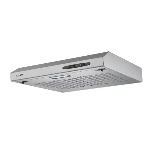 Hota incorporabila Candy CFT610/5S/1, 209 m³/h, 3 viteze, LED, 1 motor, Clasa C, Latime 60 cm (Argintiu)