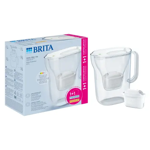 Cana filtranta BRITA Style 2,4 L + 2 filtre Maxtra Pro (Alb)