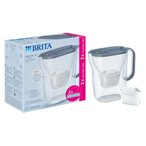 Starter pack BRITA Style 2,4 L + 3 filtre Maxtra Pro (Albastru)