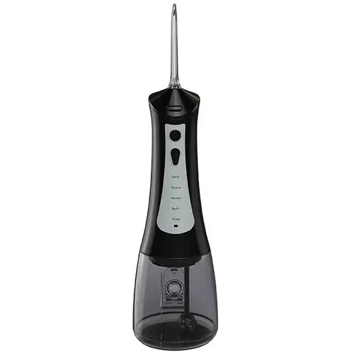 Irigator Lafe CleanPRO Black, 5 moduri de functionare, cu 6 rezerve diferite (Negru)