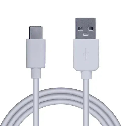 Cablu de date Spacer, USB 3.0 (T) la Type-C (T), PVC 2.1A, retail pack, 0.5m, Alb