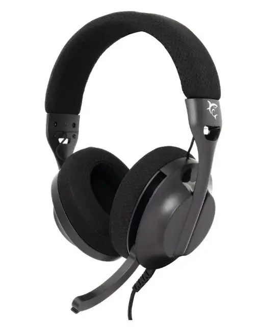 Casti Gaming cu fir White Shark PARROT Over-Ear, Stereo, 40mm Driver, Microfon, Control Volum pe Casca, Cablu 1.8m, Compatibil PC, PS4/5, Xbox si MAC, Interfata 3.5mm Jack, adaptor 2 x 3.5mm Jack inclus (Negru)