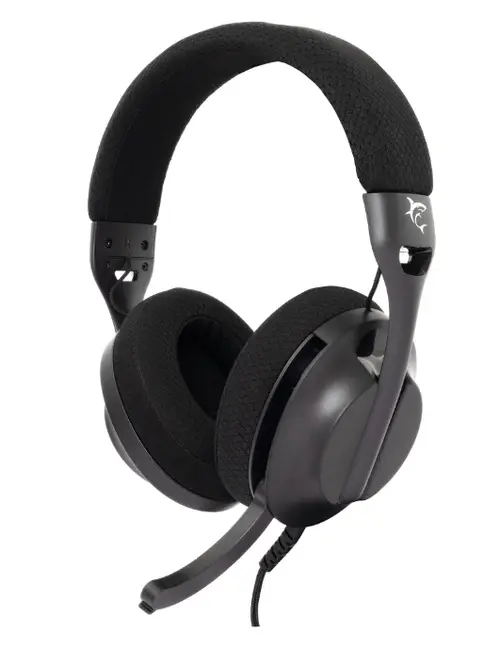 Casti Gaming cu fir White Shark PARROT Over-Ear, Stereo, 40mm Driver, Microfon, Control Volum pe Casca, Cablu 1.8m, Compatibil PC, PS4/5, Xbox si MAC, Interfata 3.5mm Jack, adaptor 2 x 3.5mm Jack inclus (Negru)