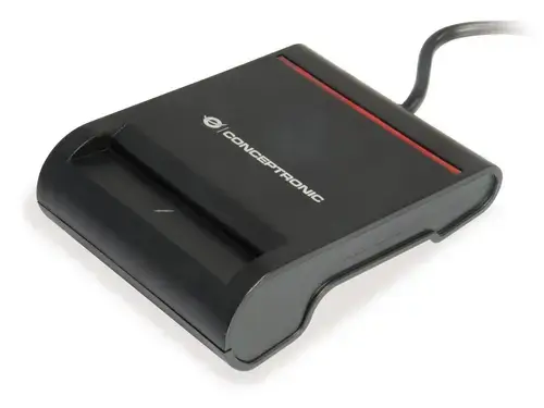 Cititor carduri inteligente / carte de identitate CONCEPTRONIC Smart ID SCR01B, USB-A 2.0 (Negru)