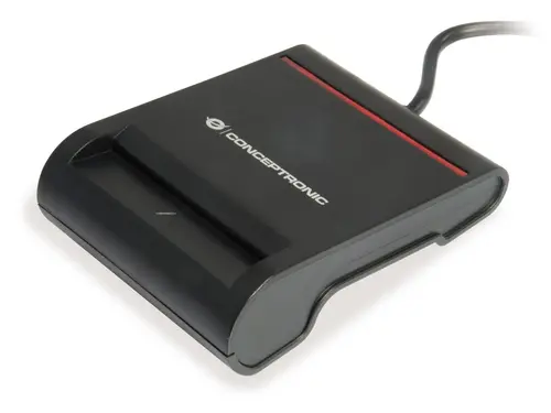 Cititor carduri inteligente / carte de identitate CONCEPTRONIC Smart ID SCR01B, USB-A 2.0 (Negru)