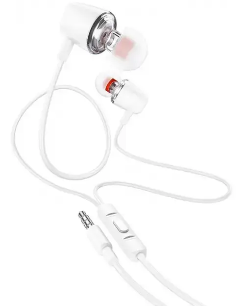 Casti Stereo HOCO M107, Microfon (Alb)