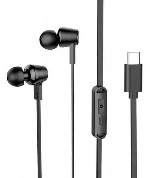 Casti Stereo HOCO M86, Microfon, USB-C (Negru)