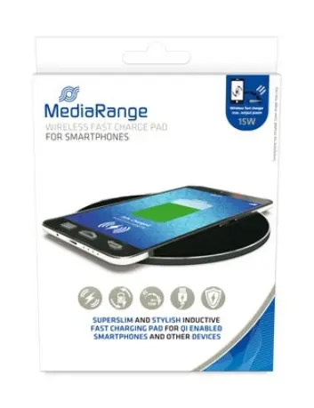 Incarcator Wireless MediaRange MRMA118, 15W (Negru)