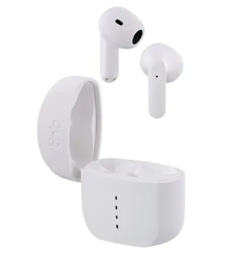 Casti True Wireless TNB ZIP 2, Bluetooth, Microfon (Alb)