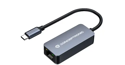 Adaptor Conceptronic ABBY12GC, USB-C - RJ45 (Gri)