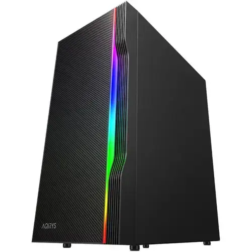 Carcasa AQIRYS ELECTRA, Middle Tower,  Tempered Glass, ARGB (Negru)
