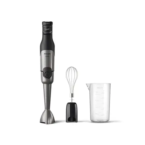 Mixer vertical Philips HR2682/00, 1200 W, 3 viteze, Vas 0.5 l (Argintiu/Gri)