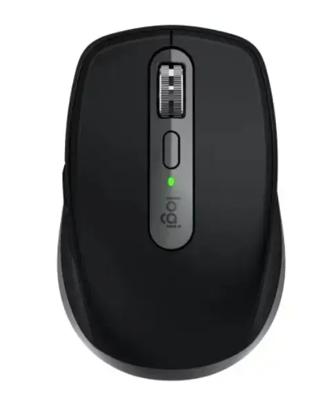 Mouse wireless Logitech MX Anywhere 3S for Mac, Bluetooth, Scroll MagSpeed, Multidevice, USB-C (Negru/Gri)