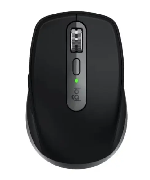 Mouse wireless Logitech MX Anywhere 3S for Mac, Bluetooth, Scroll MagSpeed, Multidevice, USB-C (Negru/Gri)
