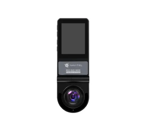 Camera Video Auto DVR Navitel RS3 Duo Wide, 2 camere 2K, Filmare 240 grade, 30 FPS, Ecran IPS 2inch (Negru)