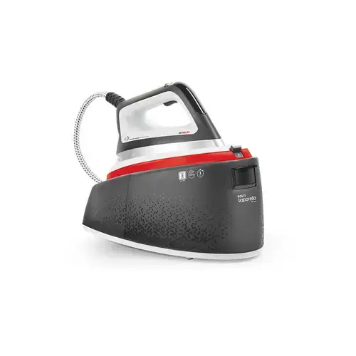 Statie de Calcat Polti Vaporella Instant VI50.50, 2400 W, 2 l, Presiune Pompa 8 BAR, Jet Abur 600 gr min, Functie ECO (Gri/Rosu)