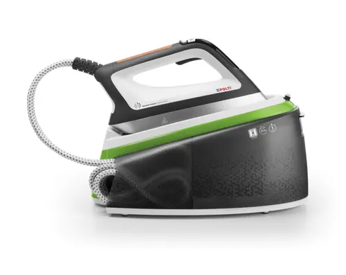 Statie de Calcat Polti Vaporella Instant VI50.20, 2400 W, 2 l, Presiune Pompa 8 BAR, Jet Abur 550 gr min, Functie ECO (Gri/Verde)