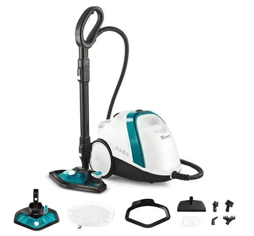 Aparat de Curatat cu Abur Vaporetto Smart 100_T, 1500 W, 2 l, 4 Bar, 110 gr min (Alb/Albastru)