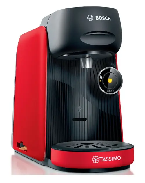 Espressor Bosch Tassimo Finesse TAS16B3, 1400 W, 3.3 bar, 0.7 l, Autocuratare si Decalcifiere, capsule (Negru/Rosu)
