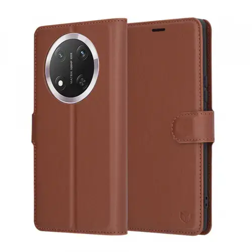 Husa pentru Honor X9c / Magic7 Lite, Techsuit, Leather Folio, Maro
