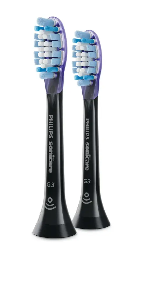 Rezerve periuta electrica Philips Sonicare Premium Gum Care HX9052/88, 2 bucati (Negru)