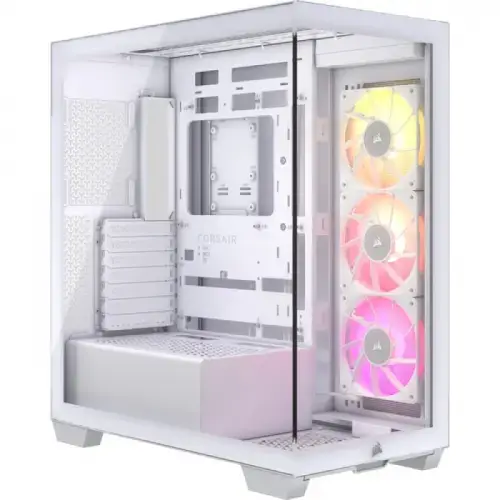 Carcasa Corsair iCUE LINK 3500X RGB, Middle Tower, Tempered glass (Alb)