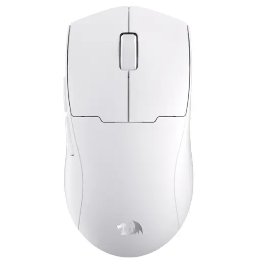 Mouse gaming Redragon K1ng Pro Max, Wireless 2.4GHz, Wired, Bluetooth (Alb)
