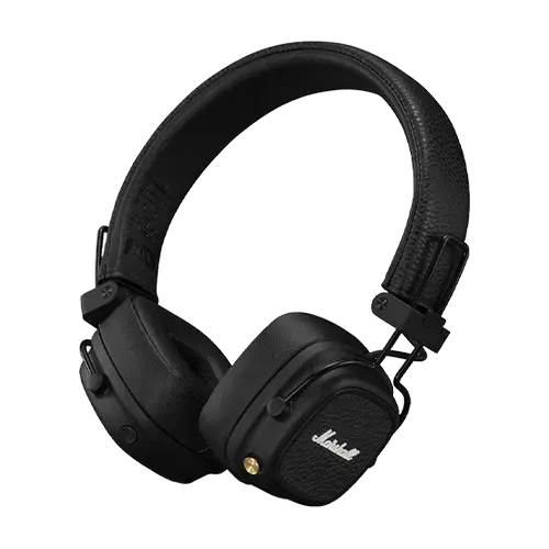 Casti Stereo Wireless Marshall Major V, Bluetooth, Autonomie 100+ ore (Negru)