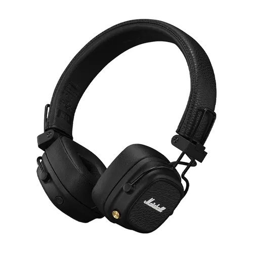 Casti Stereo Wireless Marshall Major V, Bluetooth, Autonomie 100+ ore (Negru)