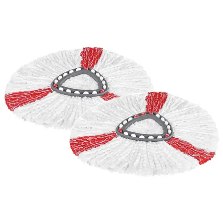 Set 2 rezerve mop rotativ Vileda (Alb/Rosu)