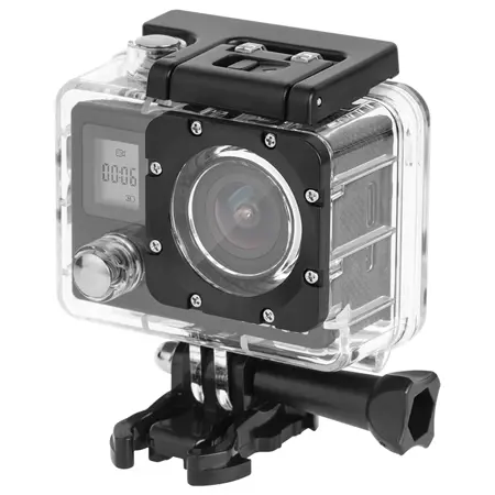 Camera video de actiune Kruger&Matz Sport Vision L400, 4K 30 FPS, 1GB RAM, 2inch, Wi-Fi, Microfon, Difuzor (Negru)