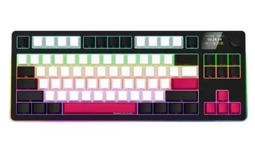 Tastatura Wireless LORGAR LRG-KBP70TKLW-BK-US, RGB LED, USB/USB Wireless/Bluetooth